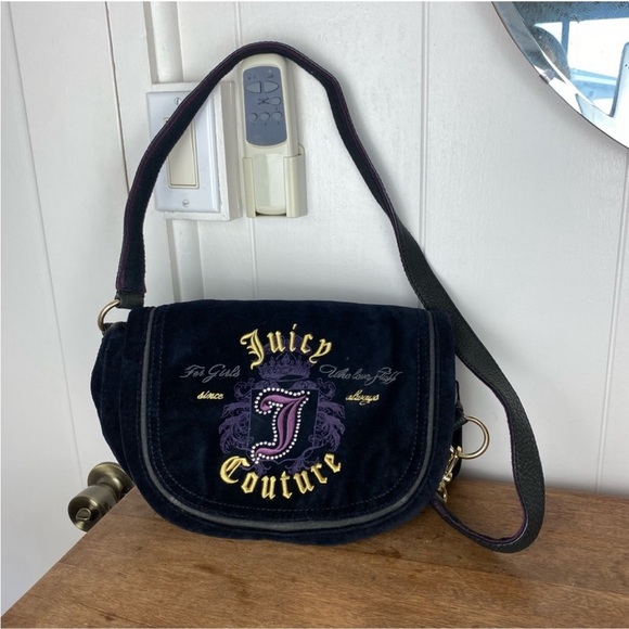 Juicy Couture Handbags - Vintage Y2K Juicy Couture Velour Handbag